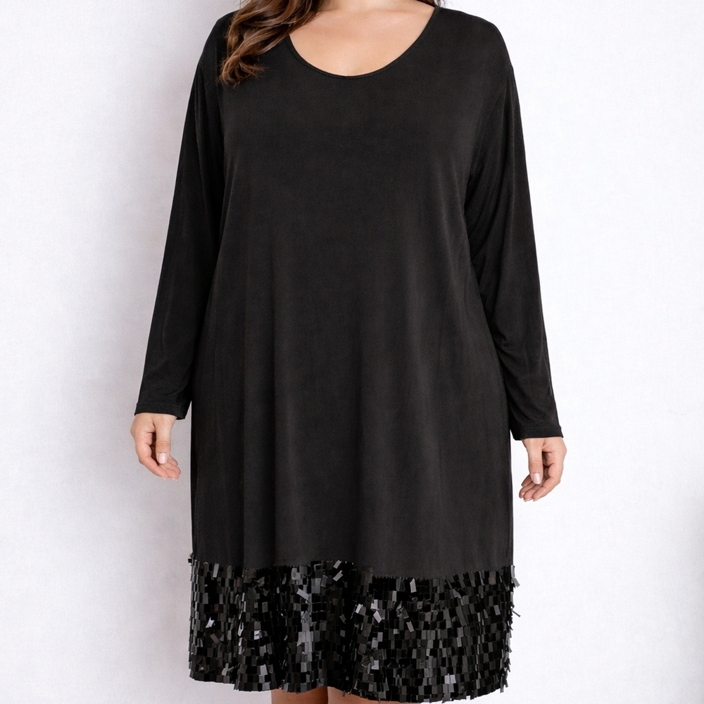 Elegant Black Dress with Sequin DetailBundle 2+ items and save! Open to Offers